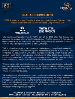 RBSA Advisors - RBSA Advisors Tata Metalics Deal Annoucement