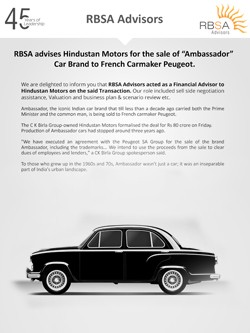 RBSA Advisors - RBSA Advisors Hindustan Motors