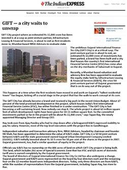 RBSA Advisors - RBSA Advisors to evaluate equity stake held by ILFS in GIFT City Project for potential sale min
