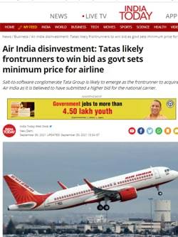 Air India disinvestment