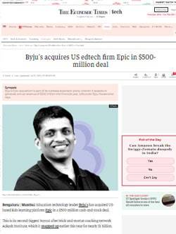 RBSA Advisors - byjus acquires us edtech min