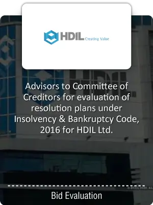 RBSA Advisors - RBSA Rerstructuring Credentials HDIL