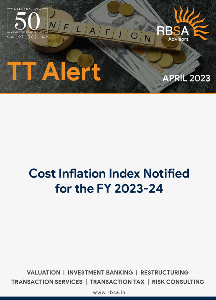 cost inflation index notified for the fy 2023-24