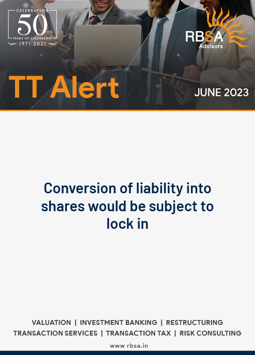RBSA Advisors - Thumbanil TT Alert Conversion of liability into shares would be subject to lock in WEbsite Inside Page 1